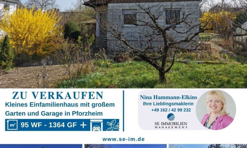 Kleines Haus auf großem Grundstück