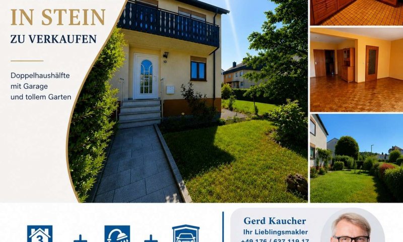 Seltene Gelegenheit in Toplage von Stein – Doppelhaushälfte mit schönem Garten
