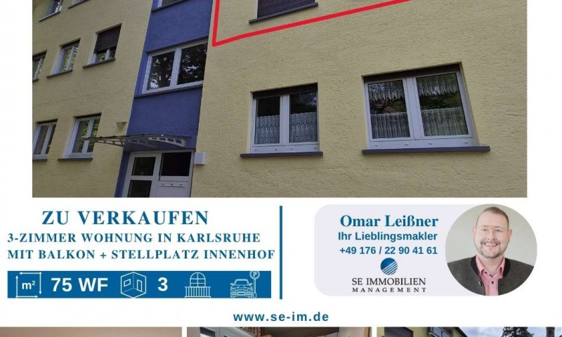 Ruhe trifft Lebensqualität – Helle 3-Zimmerwohnung in Durlach