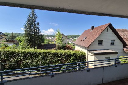 Blick vom Balkon