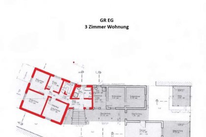 Grundriss EG 3 Zimmer Wohnung