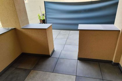 Überdachter Teil der Terrasse