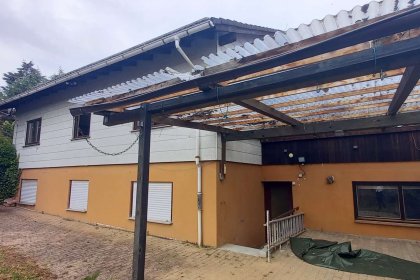 Überdachte Terrasse