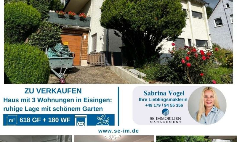 *Gepflegtes Haus mit 3 Wohnungen, Balkon, Terrasse &Garage zu verkaufen*