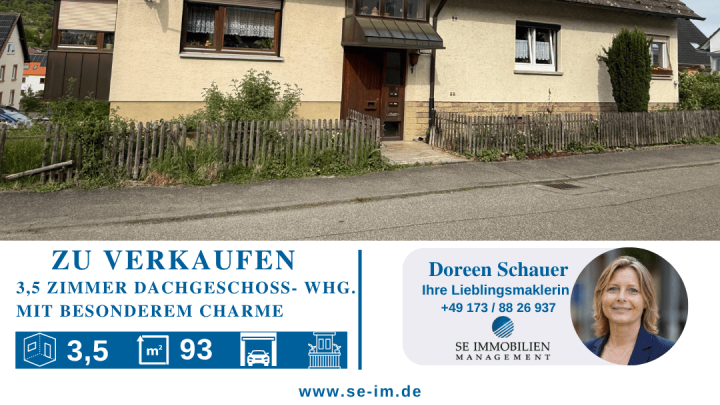 3,5 Zim. DG-Wohnung mit besonderem Charme zu verkaufen!