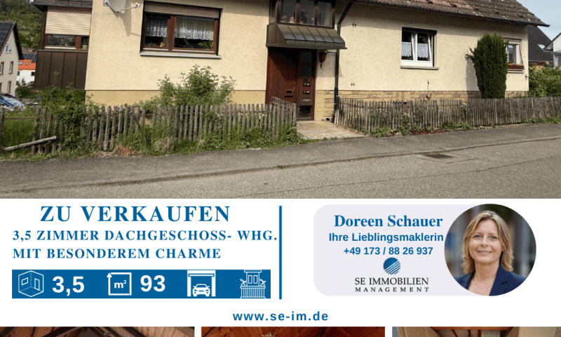 3,5 Zim. DG-Wohnung mit besonderem Charme zu verkaufen!