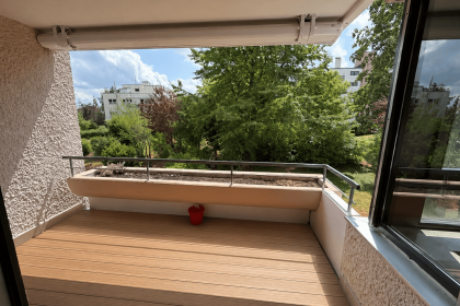 Balkon mit neuem Boden