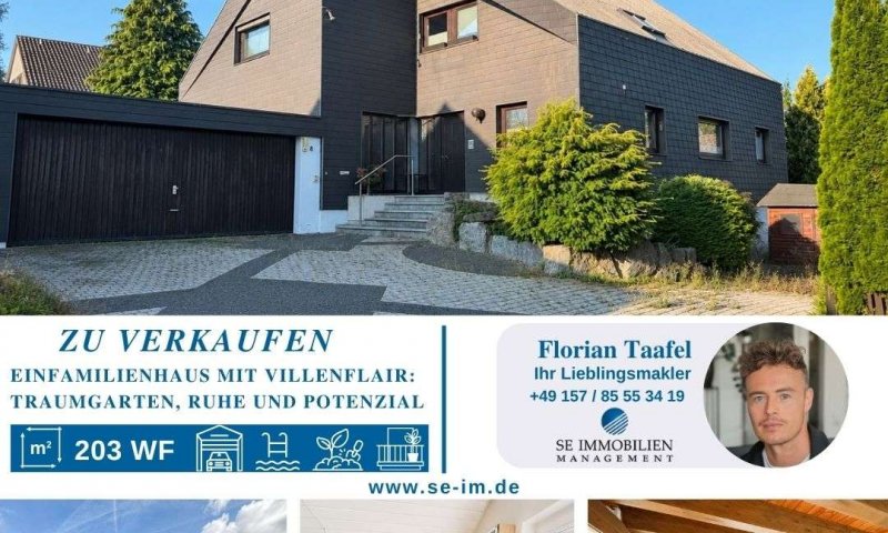 Villenflair und Ruhe pur – Einfamilienhaus mit Traumgarten in guter Lage von Engelsbrand-Salmbach
