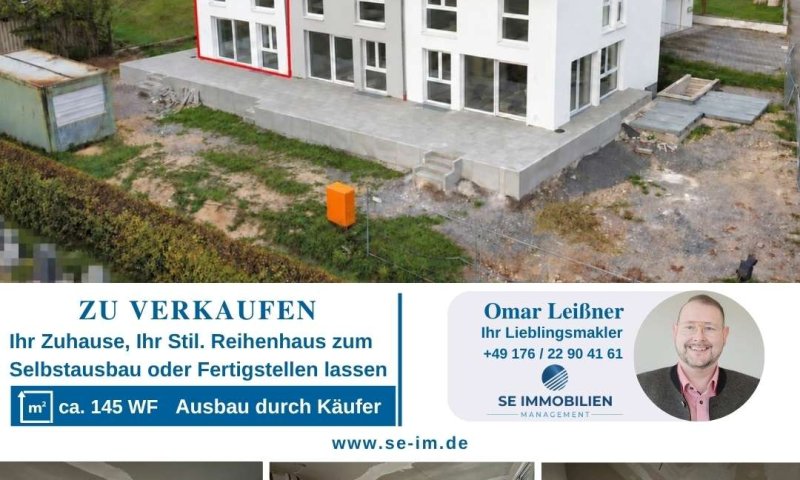 Ihr Zuhause. Ihr Stil.  – Reihenhaus zum Selbstausbau oder Fertigstellenlassen in Kleinvillars