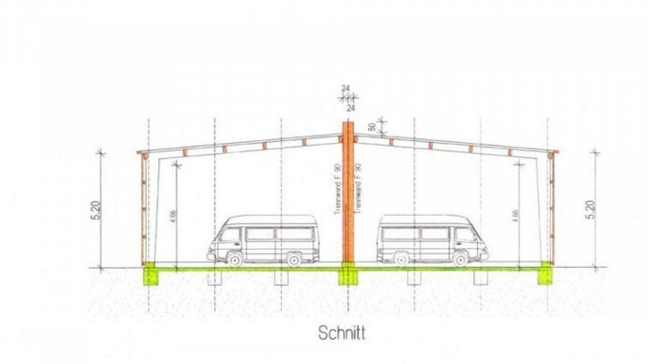 Gewerbehalle mit 52 qm - Lagerhalle - Boot - Oldtimer - Platz - Werkstatt - Platz für Ihre Ideen