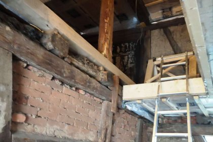 Scheune, Aufgang zur 2.Ebene