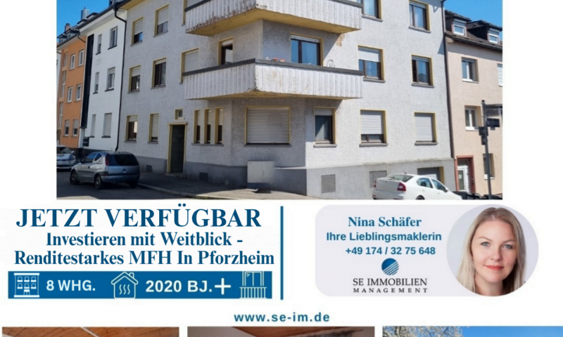 Investieren mit Weitblick - Renditestarkes Mehrfamilienhaus in Pforzheim
