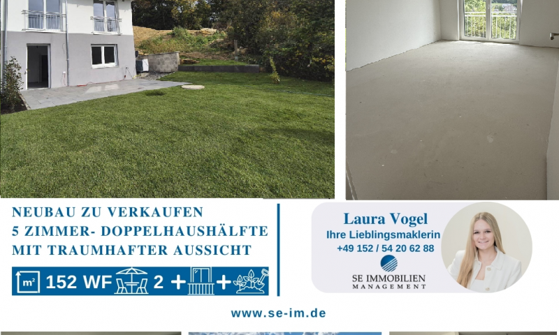 Neubau Doppelhaushälfte mit Panorama-Aussicht in Stein zu verkaufen!