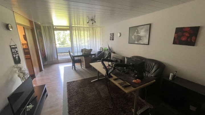 1,5 - Zi. Wohnung mit Schlafnische, Stellplatz u. Terrassen-Ausblick auf den Kurpark Bad Wildbad