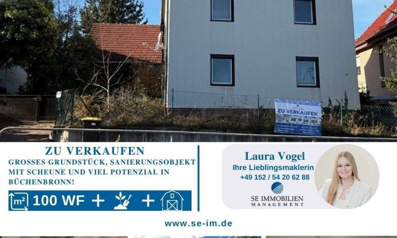 Großes Grundstück, Sanierungsobjekt mit Scheune und viel Potenzial in Büchenbronn