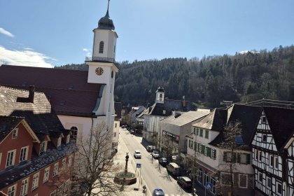 Blick aus dem Dachfenster