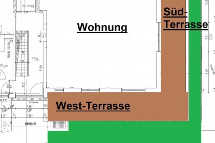 Geschossplan mit Außenanlagen