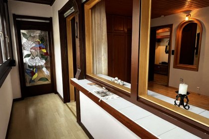 Balkon der geschlossen wurde.