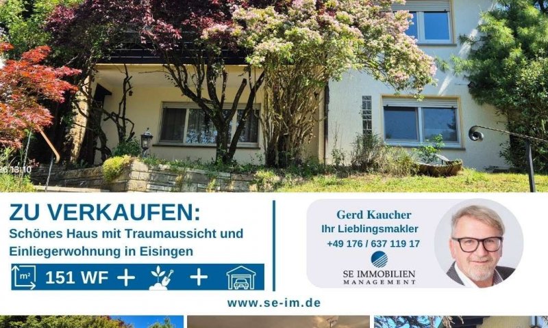 Schönes Haus mit Traumaussicht, Einliegerwohnung, schönem Garten und Garage zu verkaufen!