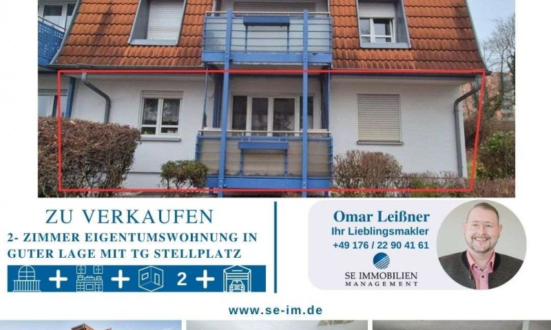 Freundliche Erdgeschosswohnung mit 2 Zimmern zu verkaufen!