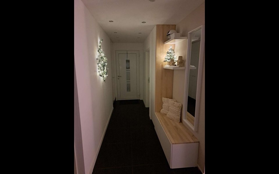 Eingangsbereich Diele dekoriert