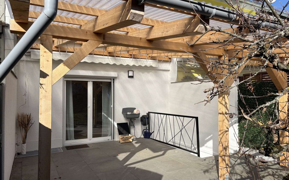 Überdachte Terrasse