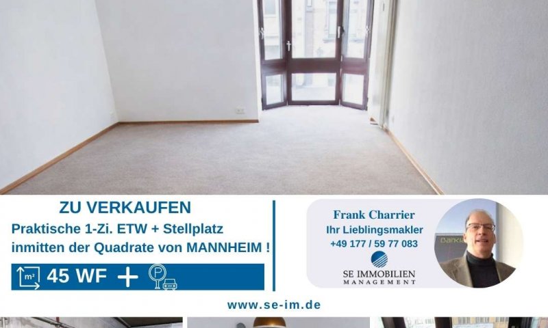 Praktische 1-Zi. ETW inmitten der Quadrate!!!