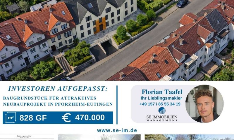 Baugrundstück für attraktives Neubauprojekt in Pforzheim-Eutingen