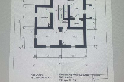 Grundriss Kellergeschoss