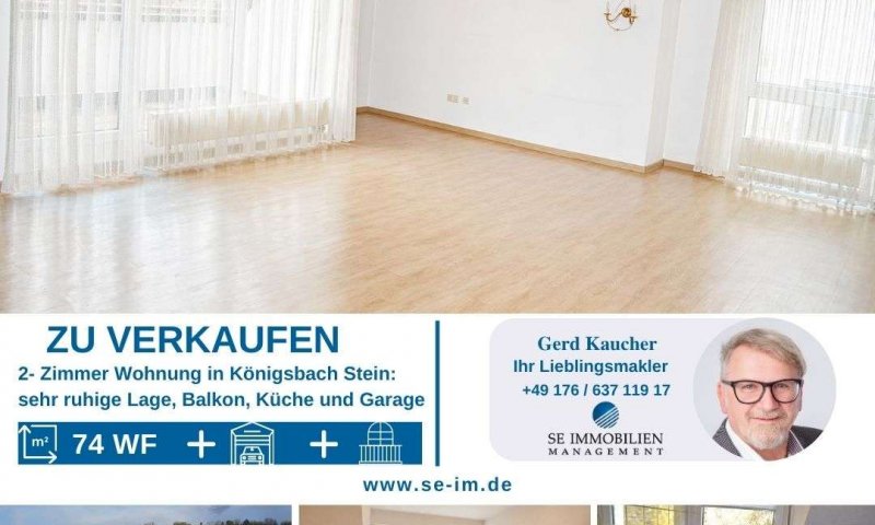 Schöne Wohnung in Aussichtslage mit Balkon und Garage zu verkaufen *Poeten wohnen im Dachgeschoß!*